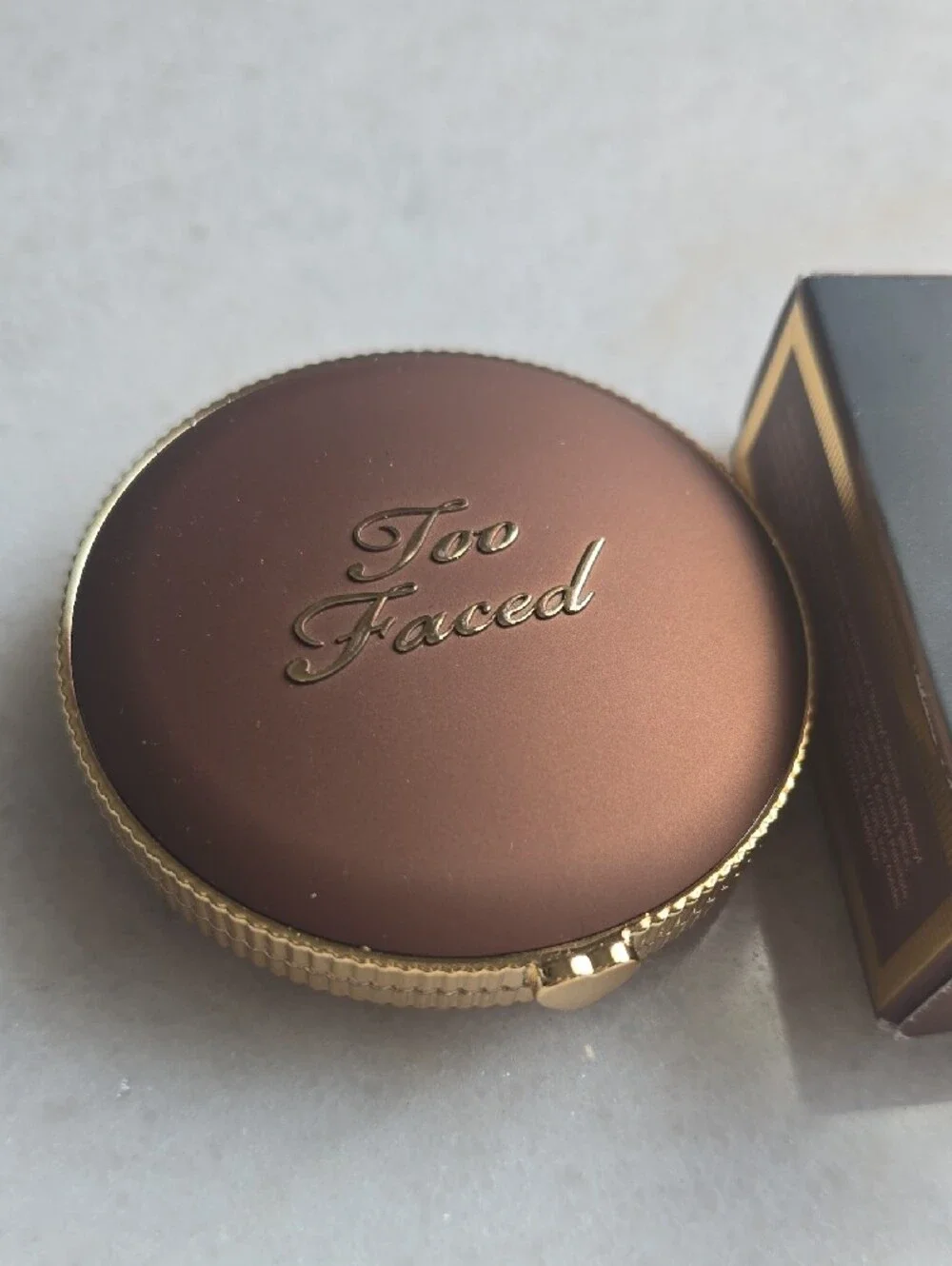 Too Faced Chocolate Soleil Matte Bronzer – Tan Brown with Gold Accents